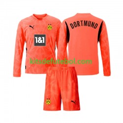 Camisola de Guarda-redes Borussia Dortmund Criança Terceiro equipamento 2024-2025 Mangas Compridas