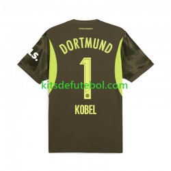 Camisola de Guarda-redes Borussia Dortmund Gregor Kobel 1 Homem Equipamento alternativo 2024-2025 Mangas Curtas