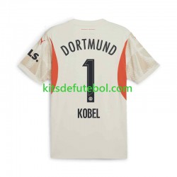 Camisola de Guarda-redes Borussia Dortmund Gregor Kobel 1 Homem Equipamento principal 2024-2025 Mangas Curtas