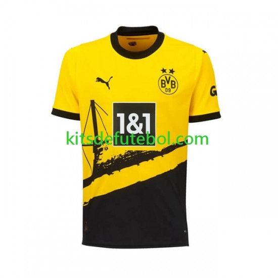 Camisola Borussia Dortmund Homem Equipamento principal 2023-2024 Mangas Curtas