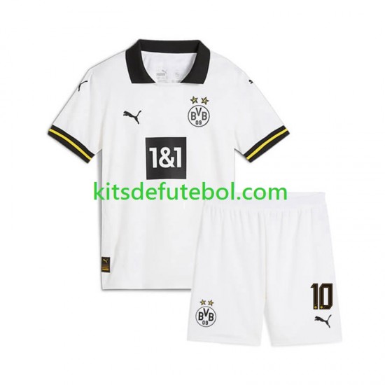 Camisola Borussia Dortmund Julian Brandt 10 Criança Terceiro equipamento 2024-2025 Mangas Curtas