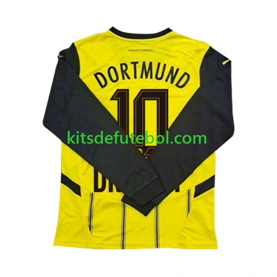 Camisola Borussia Dortmund Julian Brandt 10 Homem Equipamento principal 2024-2025 Mangas Compridas