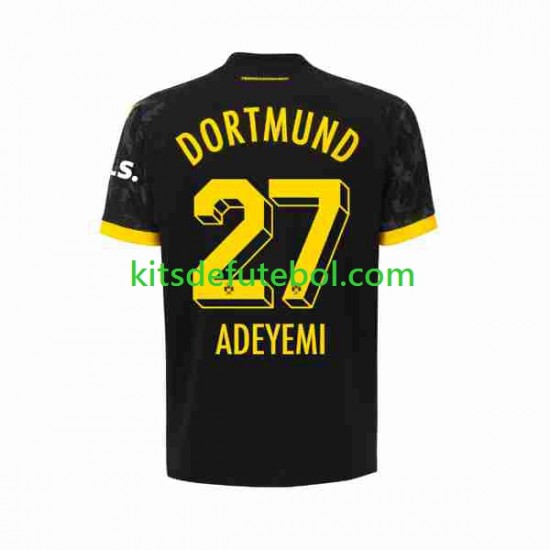 Camisola Borussia Dortmund Karim Adeyemi 27 Homem Equipamento alternativo 2023-2024 Mangas Curtas
