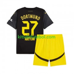 Camisola Borussia Dortmund Karim Adeyemi 27 Criança Equipamento alternativo 2024-2025 Mangas Curtas