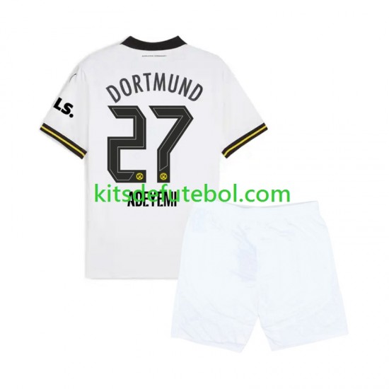 Camisola Borussia Dortmund Karim Adeyemi 27 Criança Terceiro equipamento 2024-2025 Mangas Curtas
