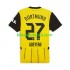 Camisola Borussia Dortmund Karim Adeyemi 27 Homem Equipamento principal 2024-2025 Mangas Curtas