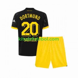 Camisola Borussia Dortmund Marcel Sabitzer 20 Criança Equipamento alternativo 2023-2024 Mangas Curtas