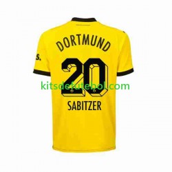 Camisola Borussia Dortmund Marcel Sabitzer 20 Homem Equipamento principal 2023-2024 Mangas Curtas