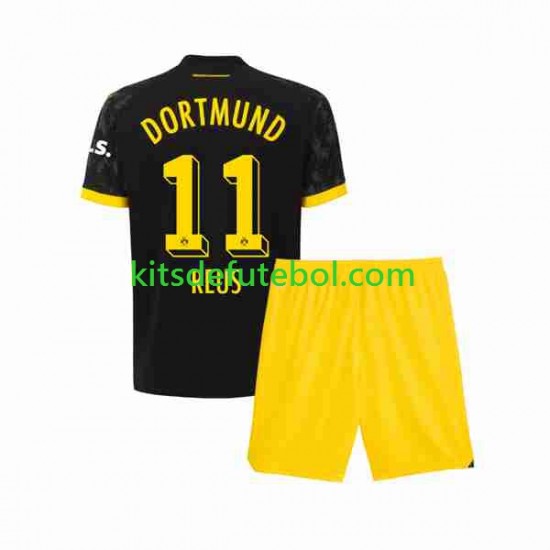 Camisola Borussia Dortmund Marco Reus 11 Criança Equipamento alternativo 2023-2024 Mangas Curtas