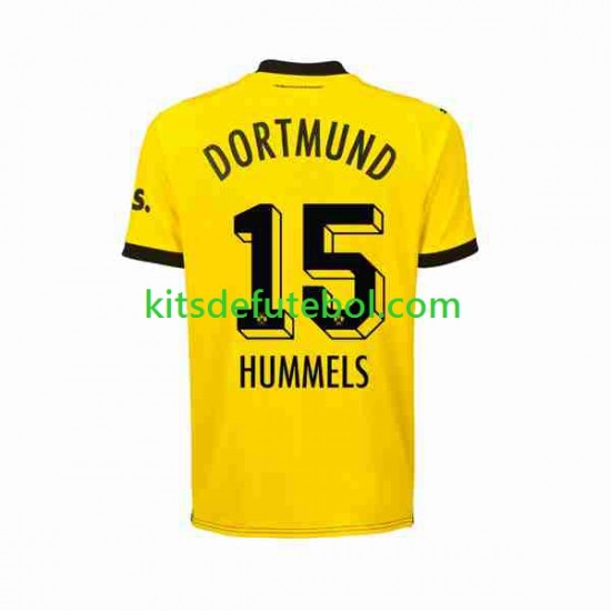 Camisola Borussia Dortmund Mats Hummels 15 Homem Equipamento principal 2023-2024 Mangas Curtas