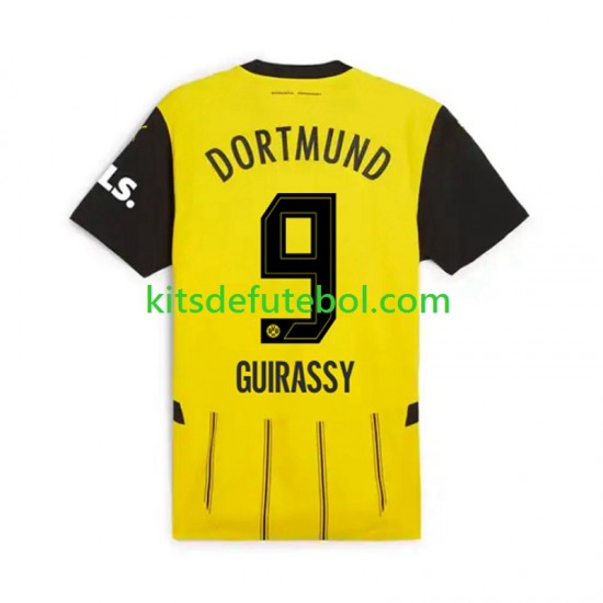 Camisola Borussia Dortmund Serhou Guirassy 9 Homem Equipamento principal 2024-2025 Mangas Curtas