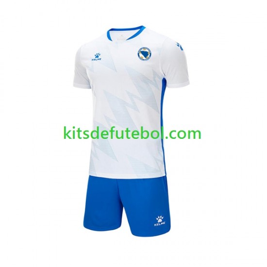 Camisola Bosnia Herzegovina Criança Equipamento alternativo 2023 Mangas Curtas