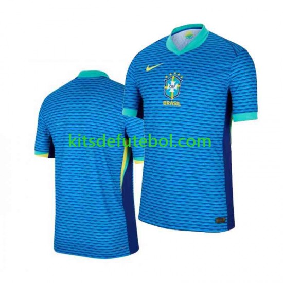 Camisola Seleção da Brasileira Copa America Homem Equipamento alternativo 2024 Mangas Curtas