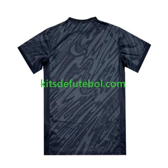 Camisola de Guarda-redes Seleção da Brasileira Preto Copa America Homem Equipamento alternativo 2024 Mangas Curtas