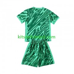 Camisola de Guarda-redes Seleção da Brasileira Verde Criança Terceiro equipamento 2024 Mangas Curtas