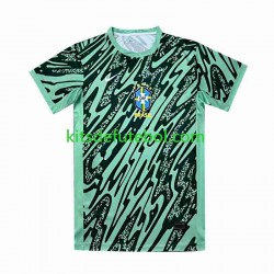 Camisola de Guarda-redes Seleção da Brasileira Verde Copa America Homem Terceiro equipamento 2024 Mangas Curtas