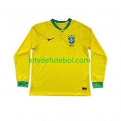 Camisola Seleção da Brasileira Homem Equipamento principal Mundial 2022 Mangas Compridas