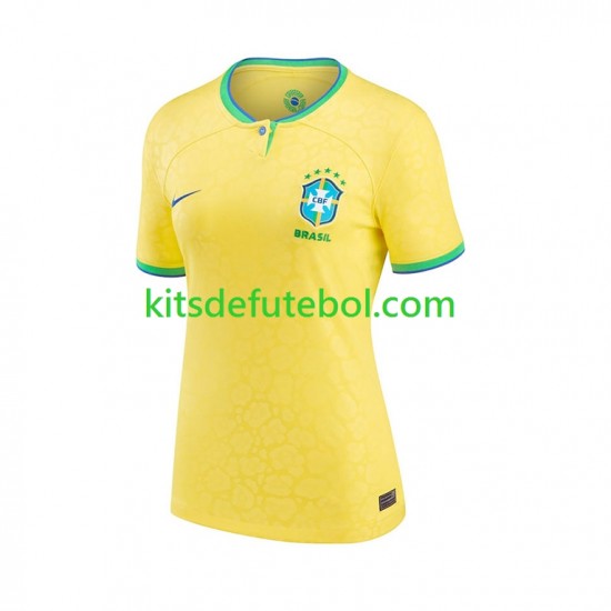 Camisola Seleção da Brasileira Mulheres Equipamento principal Mundial 2022 Mangas Curtas