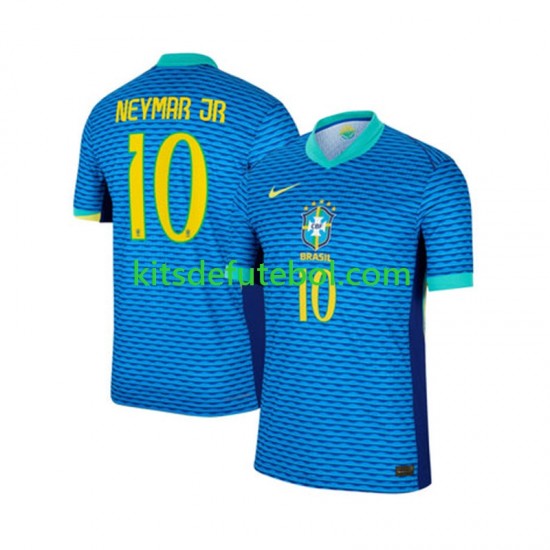 Camisola Seleção da Brasileira Neymar JR 10 Homem Equipamento alternativo 2024 Mangas Curtas