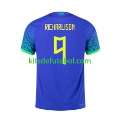 Camisola Seleção da Brasileira RICHARLISON 9 Homem Equipamento alternativo 2022 Mangas Curtas