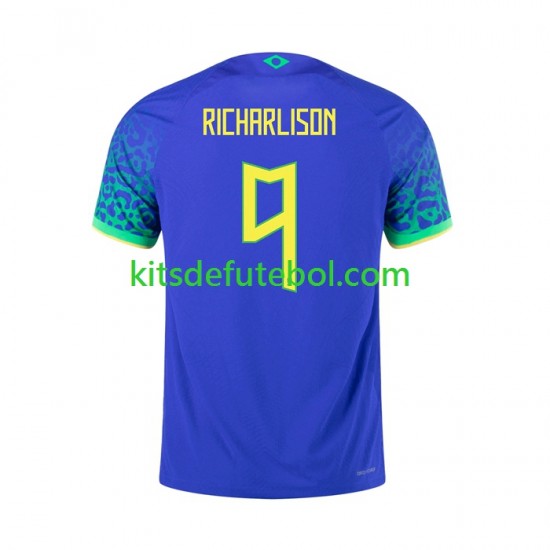 Camisola Seleção da Brasileira RICHARLISON 9 Homem Equipamento alternativo 2022 Mangas Curtas