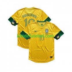 Camisola Retrô Seleção da Brasileira RONALDINHO 10 Homem Equipamento principal 2012 Mangas Curtas