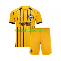 Camisola Brighton Hove Albion Criança Equipamento alternativo 2024-2025 Mangas Curtas