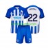 Camisola Brighton Hove Albion Mitoma 22 Criança Equipamento principal 2023-2024 Mangas Curtas
