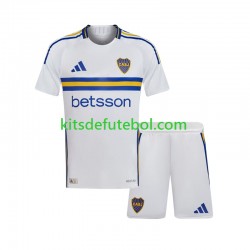 Camisola CA Boca Juniors Criança Equipamento alternativo 2024-2025 Mangas Curtas