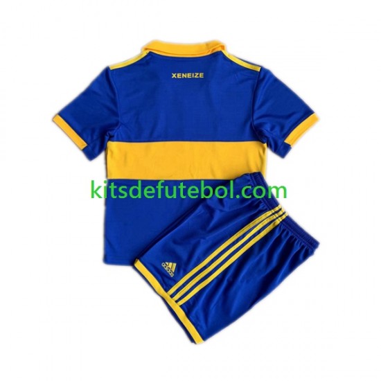 Camisola CA Boca Juniors Criança Equipamento principal 2022-2023 Mangas Curtas