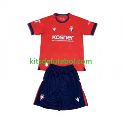 Camisola CA Osasuna Criança Equipamento principal 2024-2025 Mangas Curtas