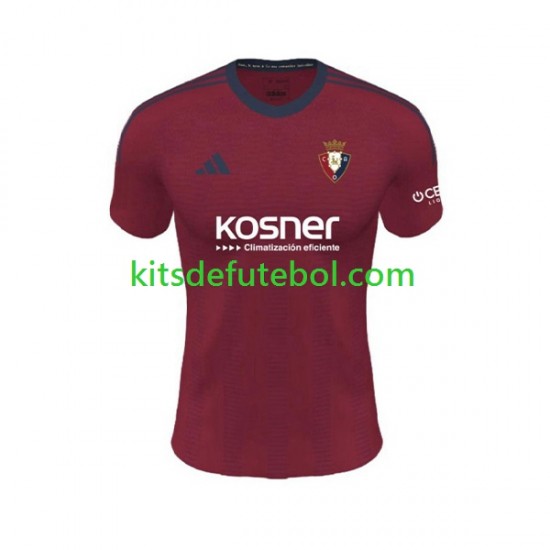 Camisola CA Osasuna Homem Equipamento principal 2023-2024 Mangas Curtas