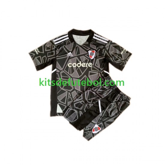 Camisola de Guarda-redes CA River Plate Criança Equipamento principal 2023 Mangas Curtas