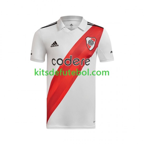 Camisola CA River Plate Homem Equipamento principal 2022-2023 Mangas Curtas