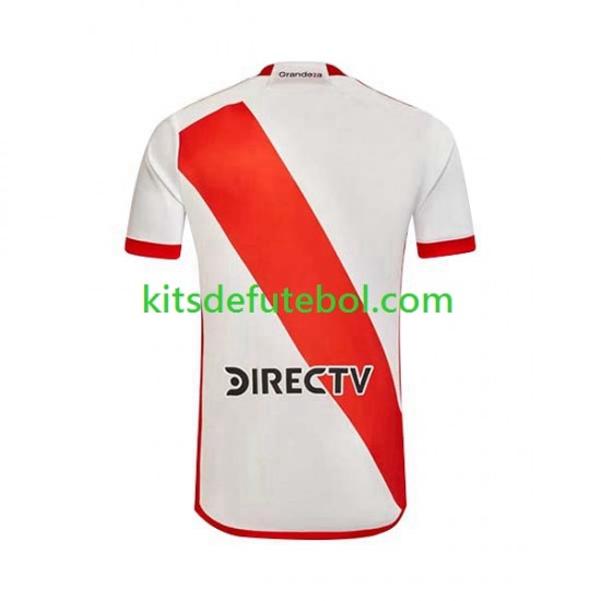 Camisola CA River Plate Homem Equipamento principal 2023-2024 Mangas Curtas