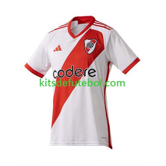 Camisola CA River Plate Homem Equipamento principal 2023-2024 Mangas Curtas