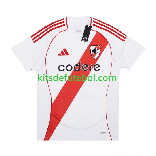 Camisola CA River Plate Homem Equipamento principal 2024-2025 Mangas Curtas