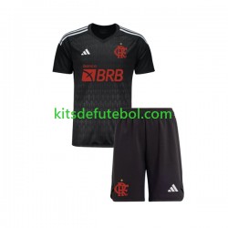 Camisola de Guarda-redes CR Flamengo Criança Equipamento alternativo 2023-2024 Mangas Curtas