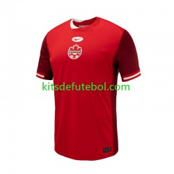 Camisola Seleção da Canadense Vermelho Copa America Homem Equipamento principal 2024 Mangas Curtas
