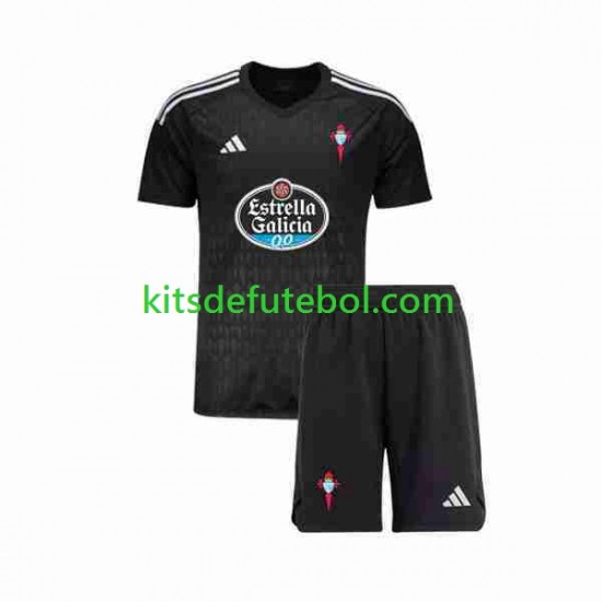 Camisola de Guarda-redes Celta de Vigo Criança Equipamento alternativo 2023-2024 Mangas Curtas