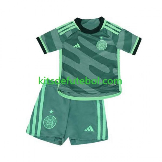 Camisola Celtic Criança Terceiro equipamento 2023-2024 Mangas Curtas