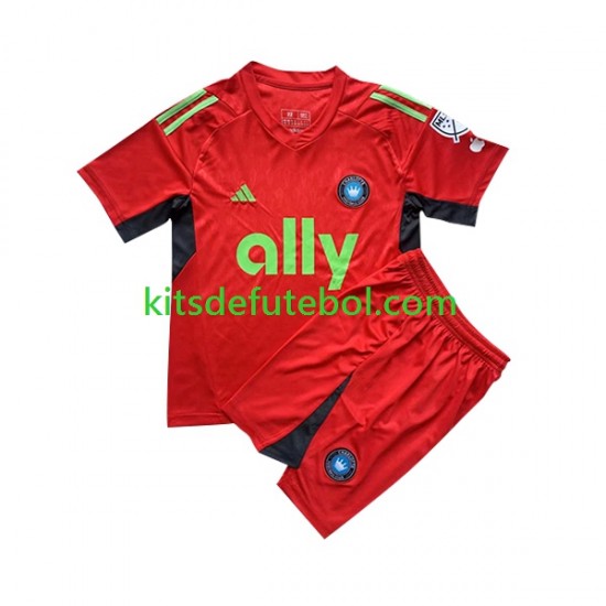 Camisola de Guarda-redes Charlotte FC Criança Terceiro equipamento 2023 Mangas Curtas