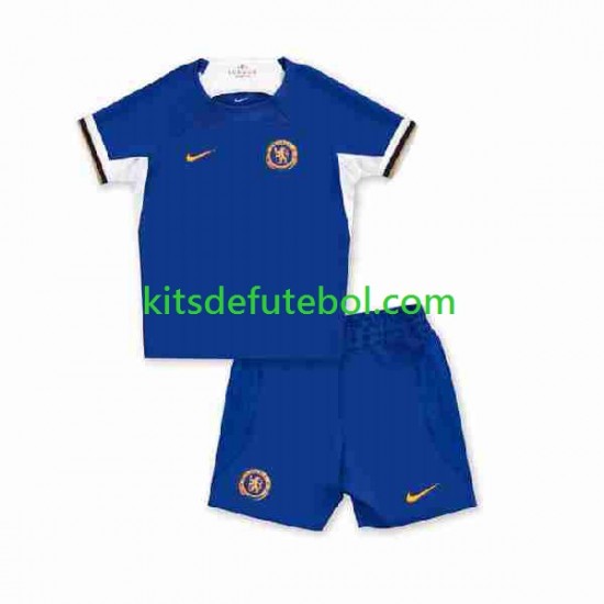 Camisola Chelsea Criança Equipamento principal 2023-2024 Mangas Curtas