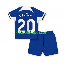 Camisola Chelsea Azul Cole Palmer 20 Criança Equipamento principal 2023-2024 Mangas Curtas