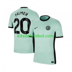 Camisola Chelsea Cole Palmer 20 Homem Terceiro equipamento 2023-2024 Mangas Curtas