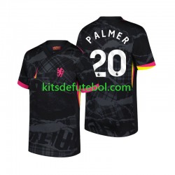 Camisola Chelsea Cole Palmer 20 Homem Terceiro equipamento 2024-2025 Mangas Curtas