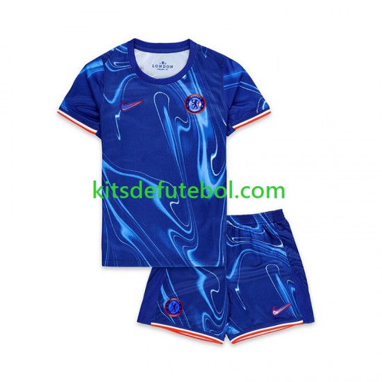 Camisola Chelsea Noni Madueke 11 Criança Equipamento principal 2024-2025 Mangas Curtas