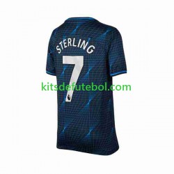 Camisola Chelsea Raheem Sterling 7 Homem Equipamento alternativo 2023-2024 Mangas Curtas