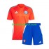 Camisola Seleção da Chile Copa America Criança Equipamento alternativo 2024 Mangas Curtas
