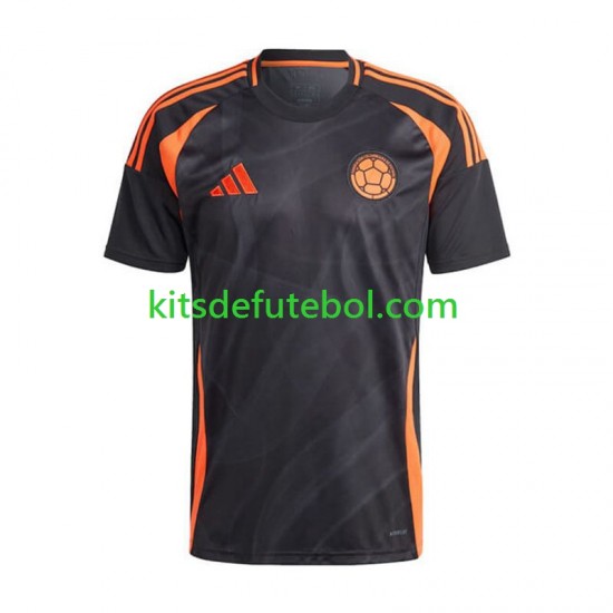 Camisola Seleção da Colombiana Copa America Homem Equipamento alternativo 2024 Mangas Curtas